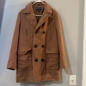 Tan peacoat by GUESS